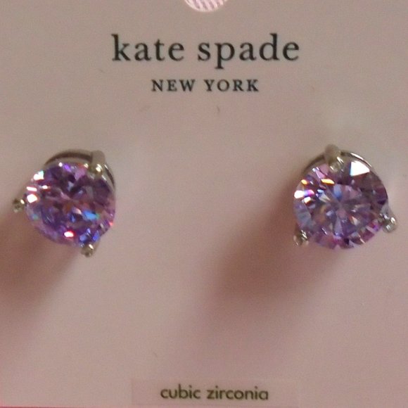 ♠️ Kate Spade ♠️️ Rise and Shine Lilac Studs - Picture 3 of 8